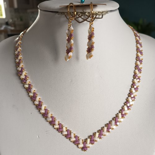 Parure  chevron miyuki   a667