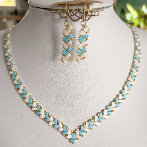 Parure  chevron miyuki   a668