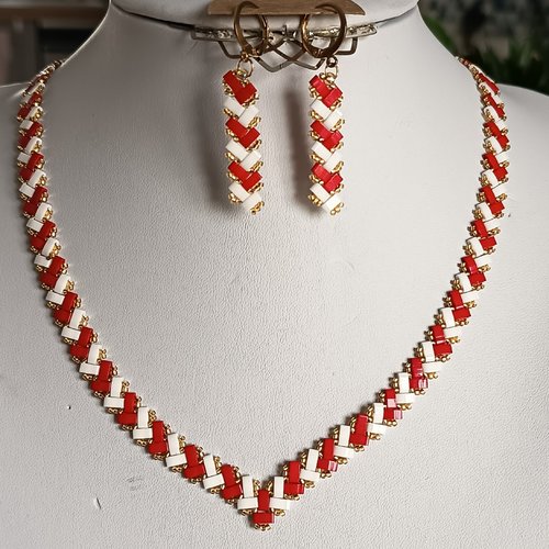 Parure  chevron miyuki   a670