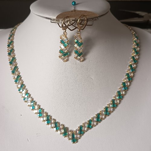 Parure  chevron miyuki   a672