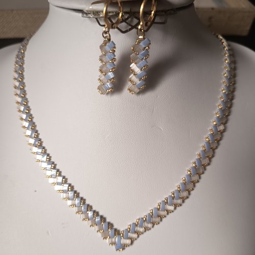 Parure  chevron miyuki   a674