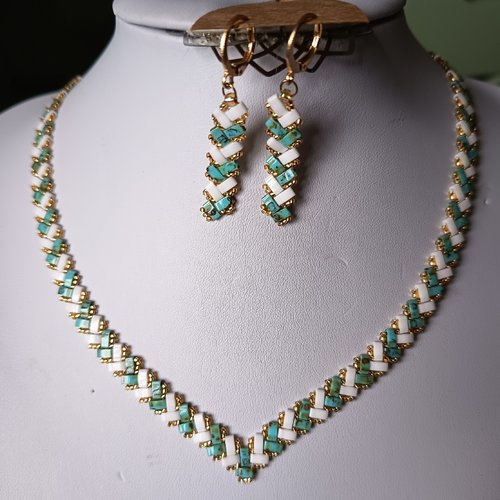 Parure  chevron miyuki   a678