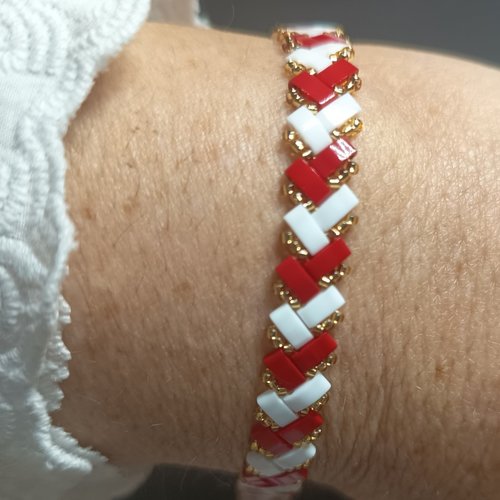 Bracelet chevron miyuki   a671