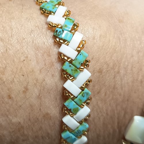 Bracelet chevron miyuki   a679