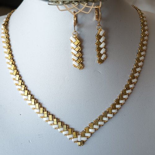 Parure  chevron miyuki   a686