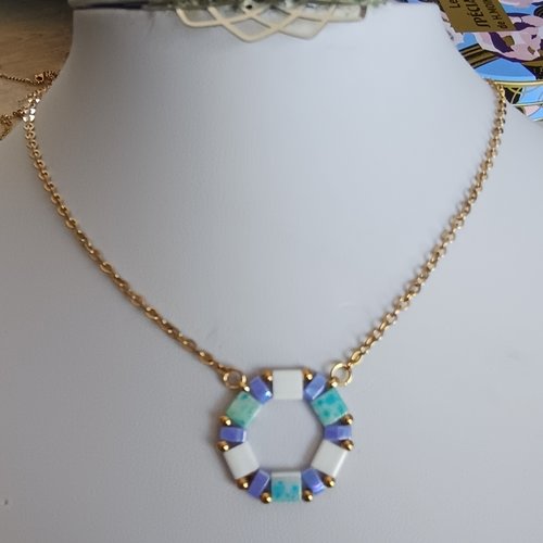 Collier  perles tila  a692