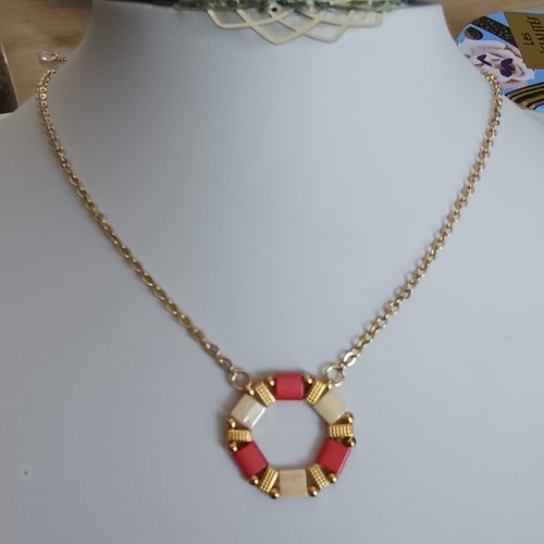 Collier  perles tila  a693