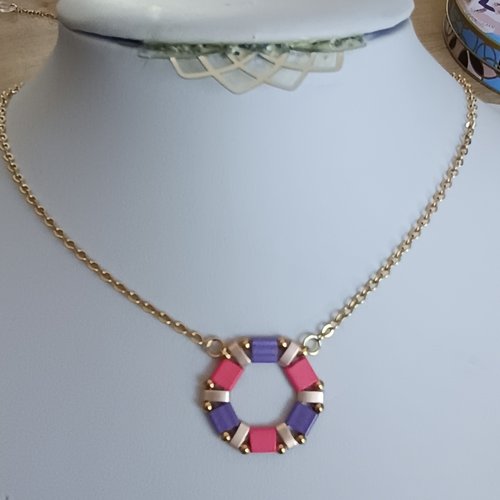 Collier  perles tila  a694