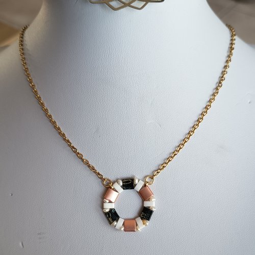 Collier  perles tila  a699