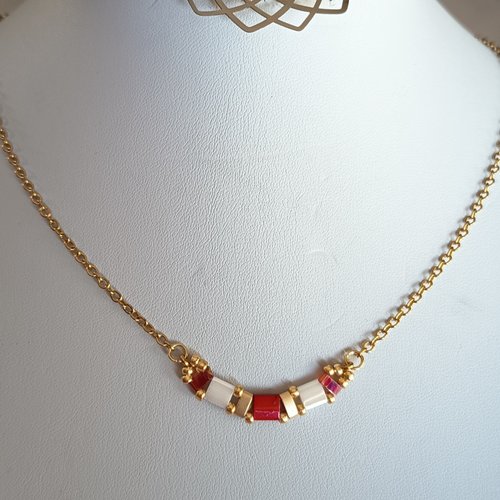 Collier  perles tila  a704