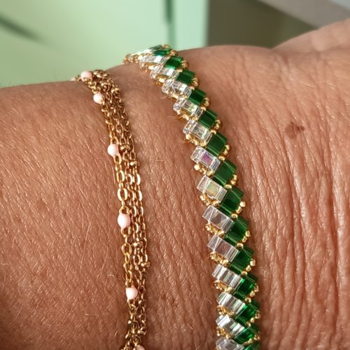 Bracelet chevron miyuki   a736