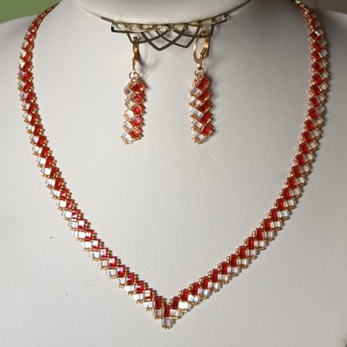 Parure  chevron miyuki   a733