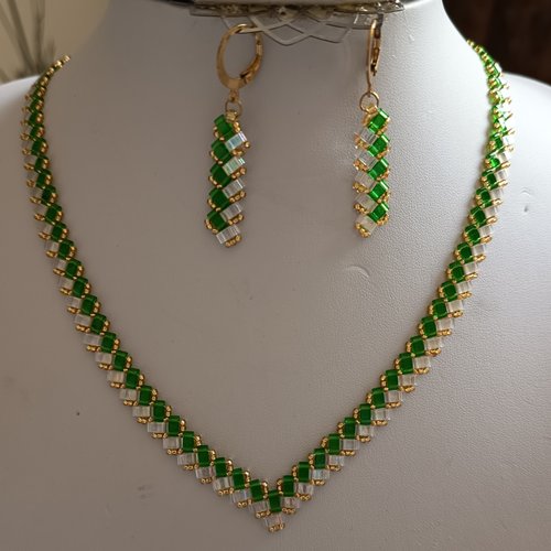 Parure  chevron miyuki   a735