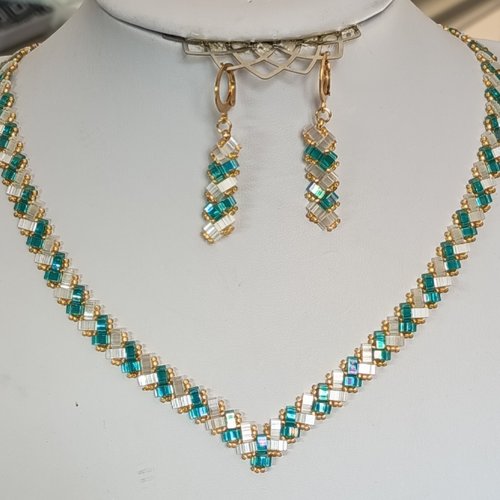 Parure  chevron miyuki   a744