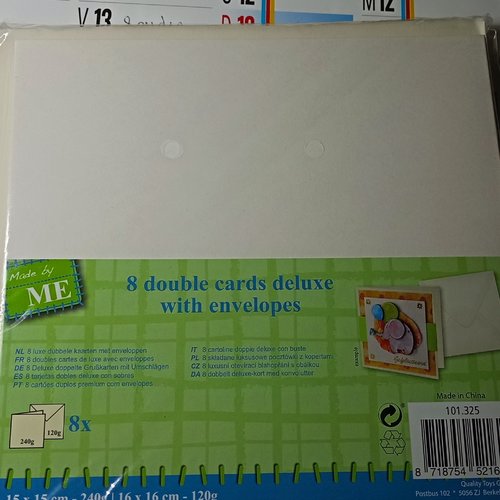 Lot de cartes+ enveloppe écru