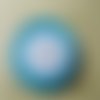 Bobine de ruban  6 mm de satin turquoise