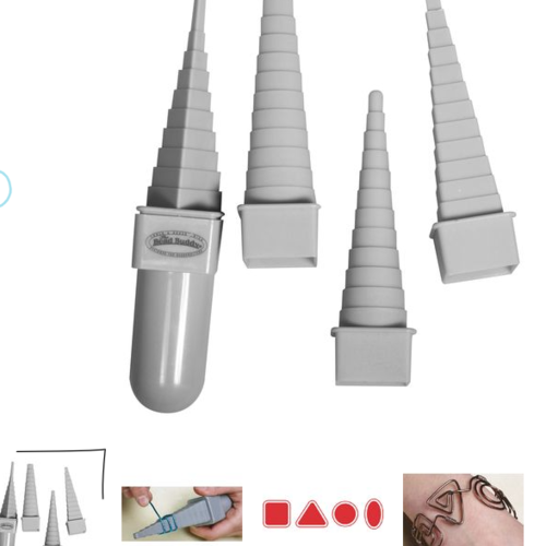 Set de 4 mandrins pour travail d'aluminium