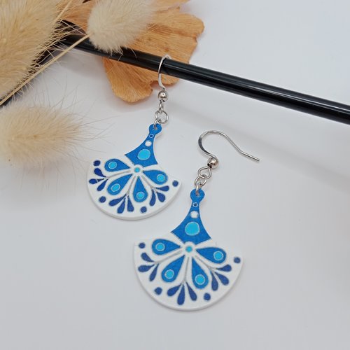 Boucles d'oreilles collection faïences