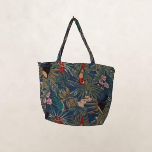 Cabas toile de coton exotique