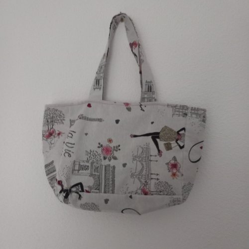 Sac a main paris , tissus de coton