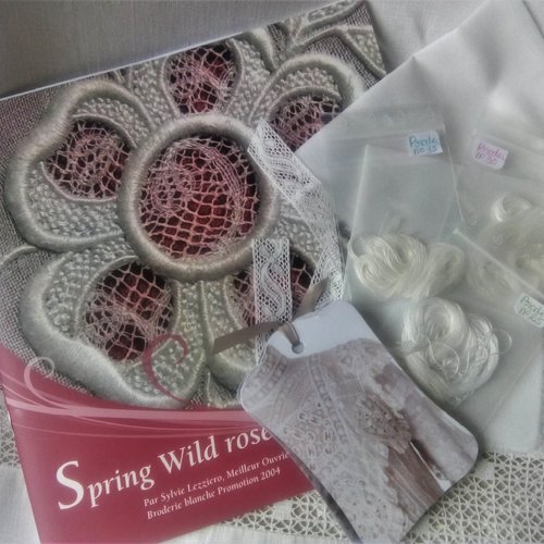 Spring wild rose, embroidery kit