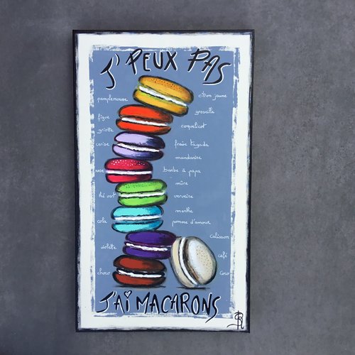 Peinture  macarons