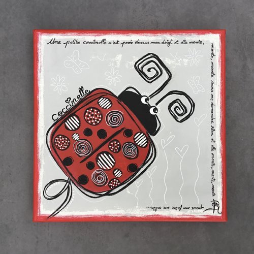 Petit sac à dos rouge pour enfant personnalisé prénom - Ourson Câlin