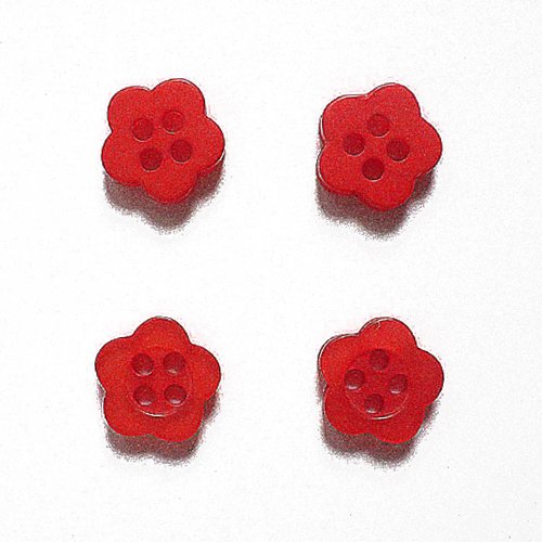 Boutons fleurs orange x 10