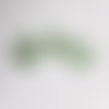 Mini pinces à linge 2,5 cm en plexiglass vert x 5