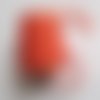 Ruban orange avec fil argenté x 1m