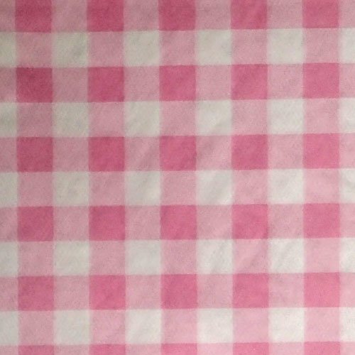 Papier de soie rà carreaux rose et blanc 26 x 37,5 cm