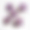 Pinces à linge fleurs vioette x5