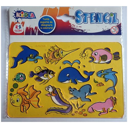 Pochoir animaux maeins