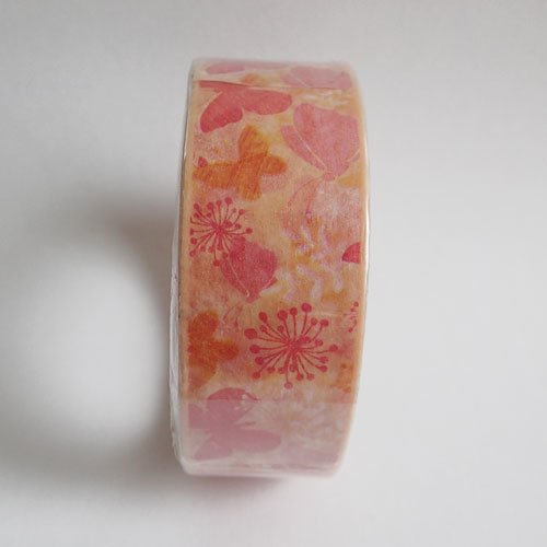 Masking tape papillon et fleur 2,54 cm x 15,24 m