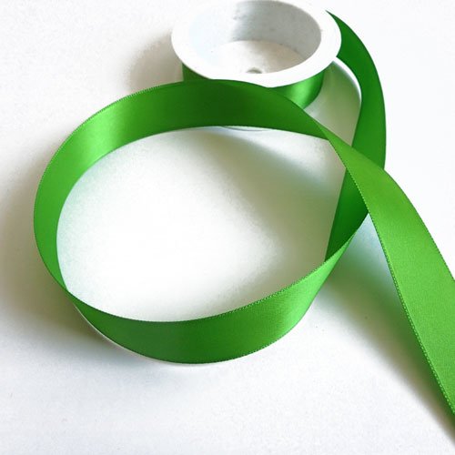 Ruban vert clair brillant 25 mm x 1 m