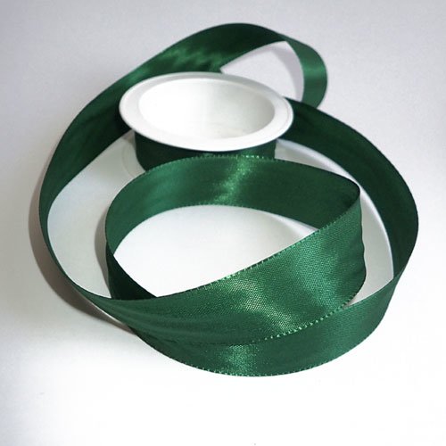 Ruban vert foncé brillant 25 mm x 1 m
