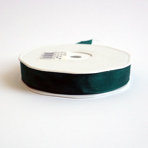 Ruban vert laitonné mat 15 mm x 1 m