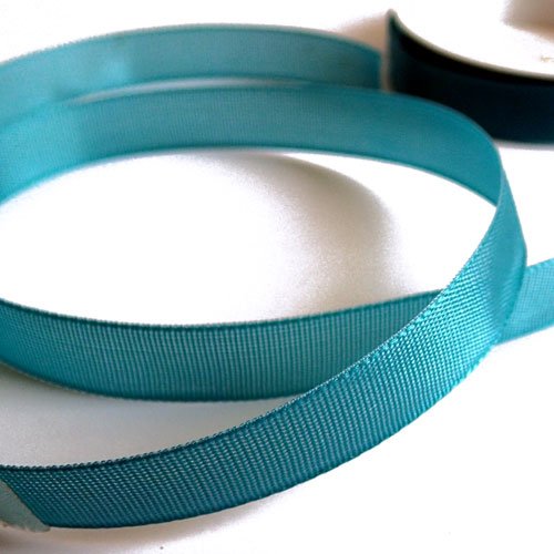 Ruban turquoise 15 mm x 1 m