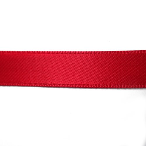 Ruban rouge brillant 15 mm x 1m