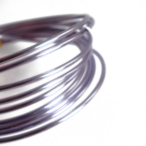 Fil aluminium violet parme 2mm x2m