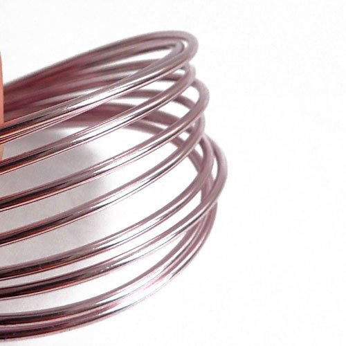 Fil aluminium rose clair 2mm x2m