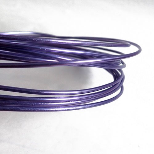 Fil aluminium violet 2mm x 5m