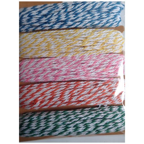 Ficelles tressée assortiment de 5 x 1m
