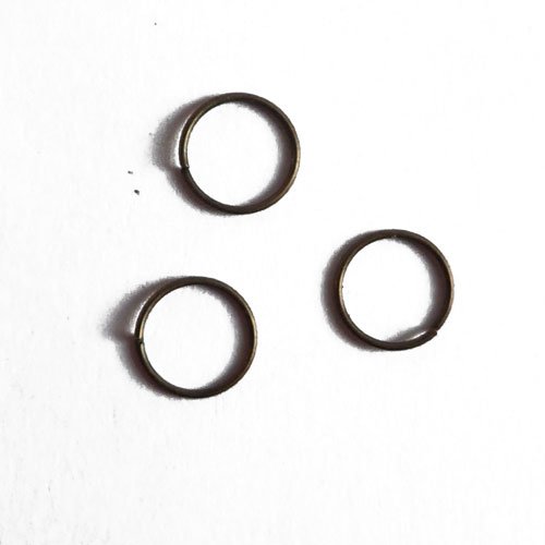 Anneaux bronze ouverts épais 9 mm x 20