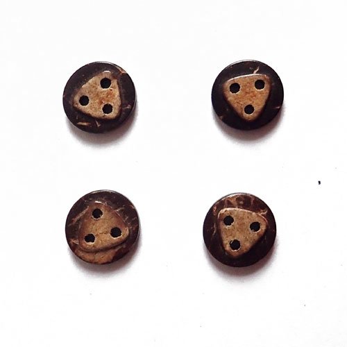 Boutons en bois coco x 4