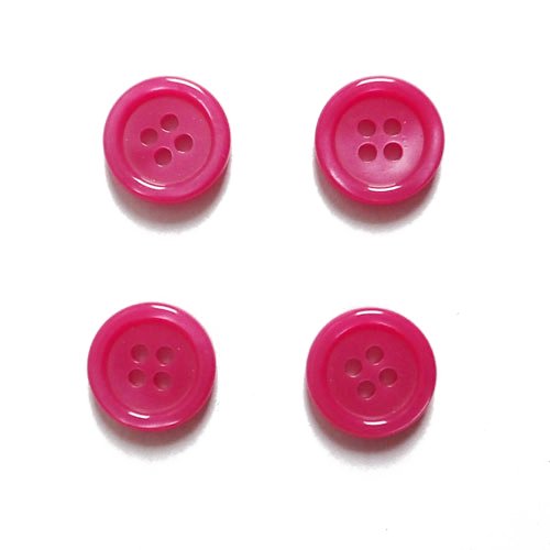 Boutons fuschia nacré x4