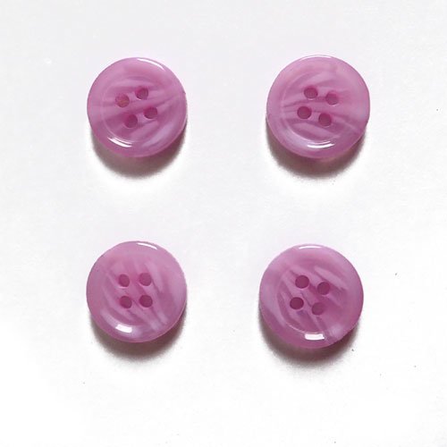 Boutons violet nacré x4