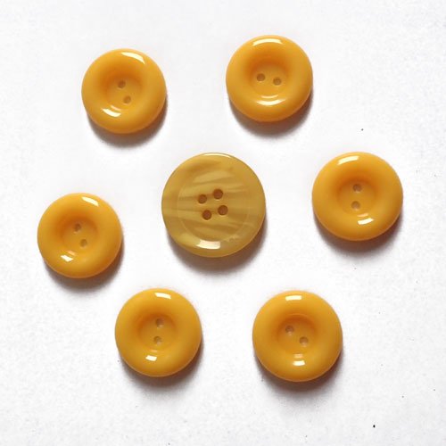 Boutons jaunes x 7