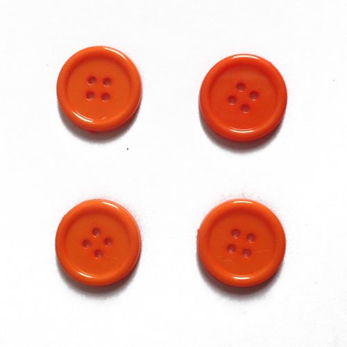 Boutons orange x 4