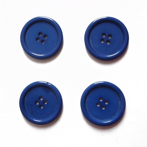 Boutons bleu marine x 4